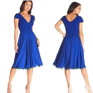 Dress The Population Corey Dress In Electric Blue